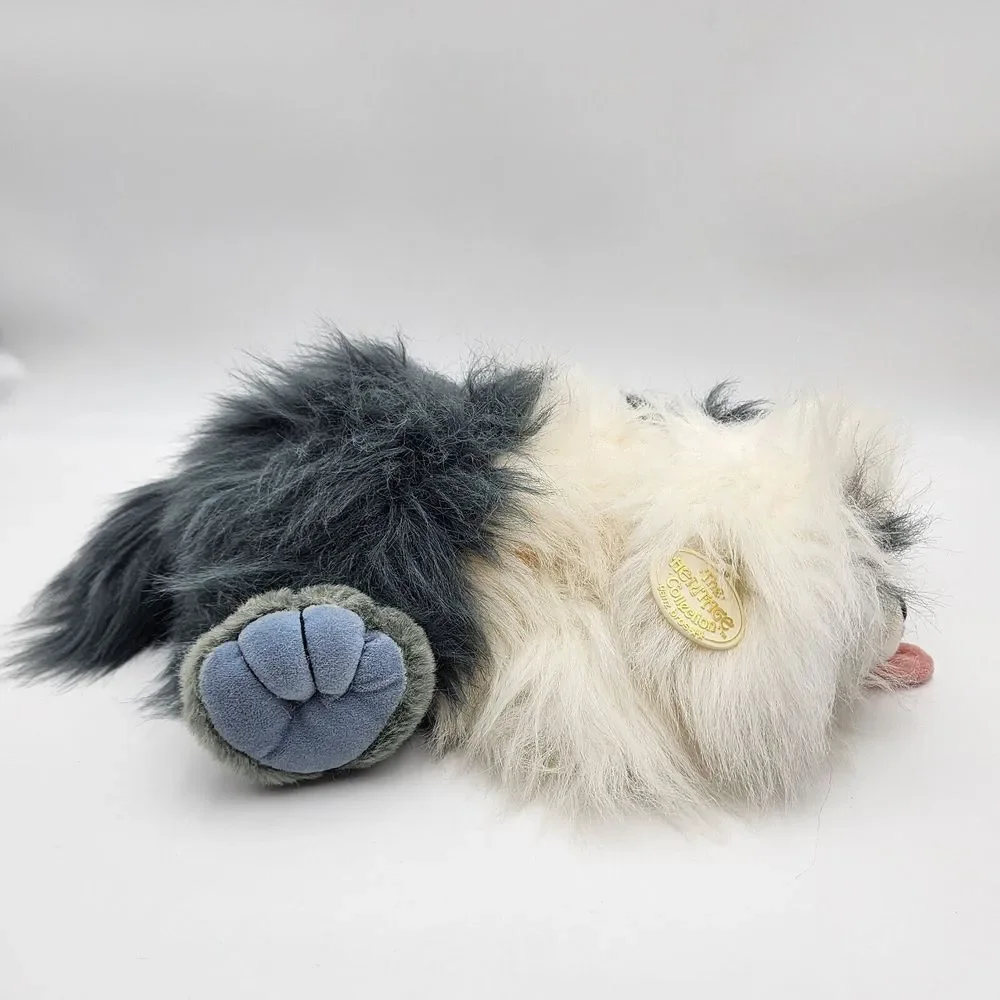 Vintage SHEEP DOG‎ Ganz Heritage Collection GOOGLES White Gray Plush 16